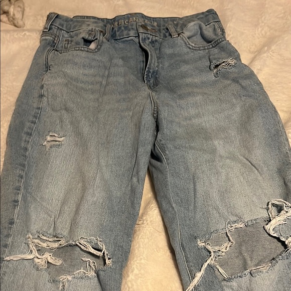 Ripped Light Blue Jeans - Picture 1 of 3